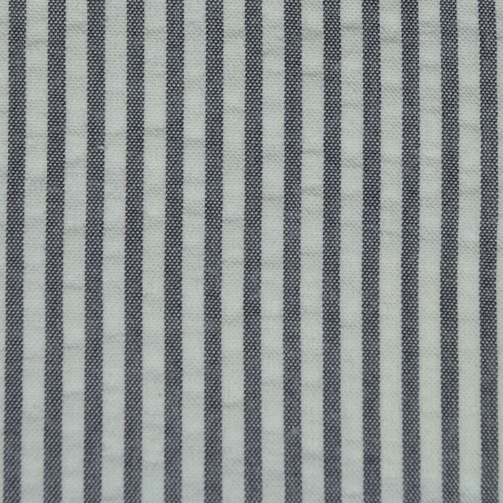 Grey and White Cotton Seersucker Jacketing