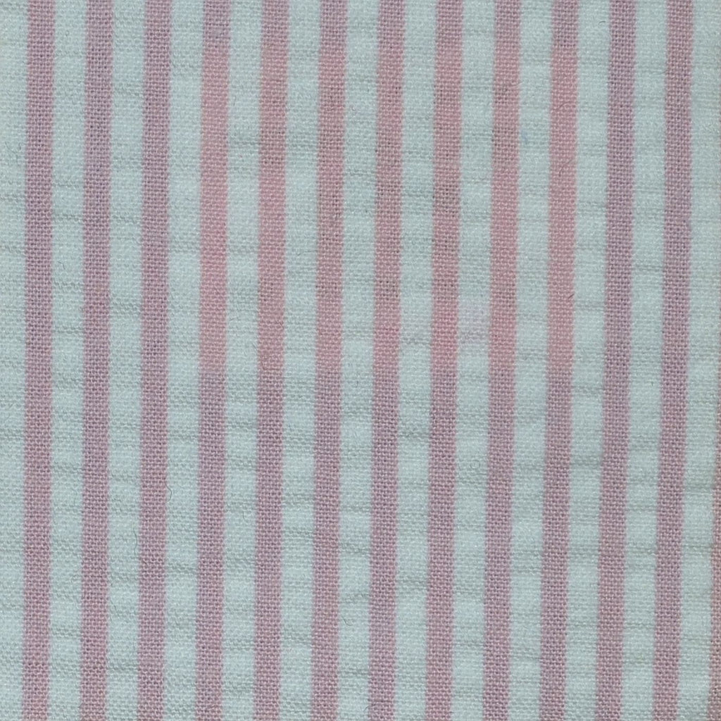 Pink and White Cotton Seersucker Jacketing