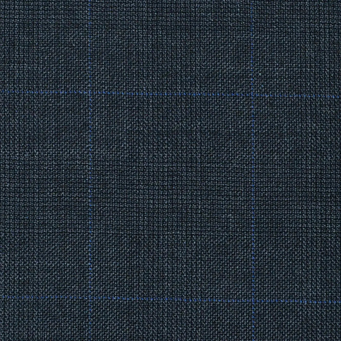 Dark Grey Prince of Wales Super 120's All Wool Suiting