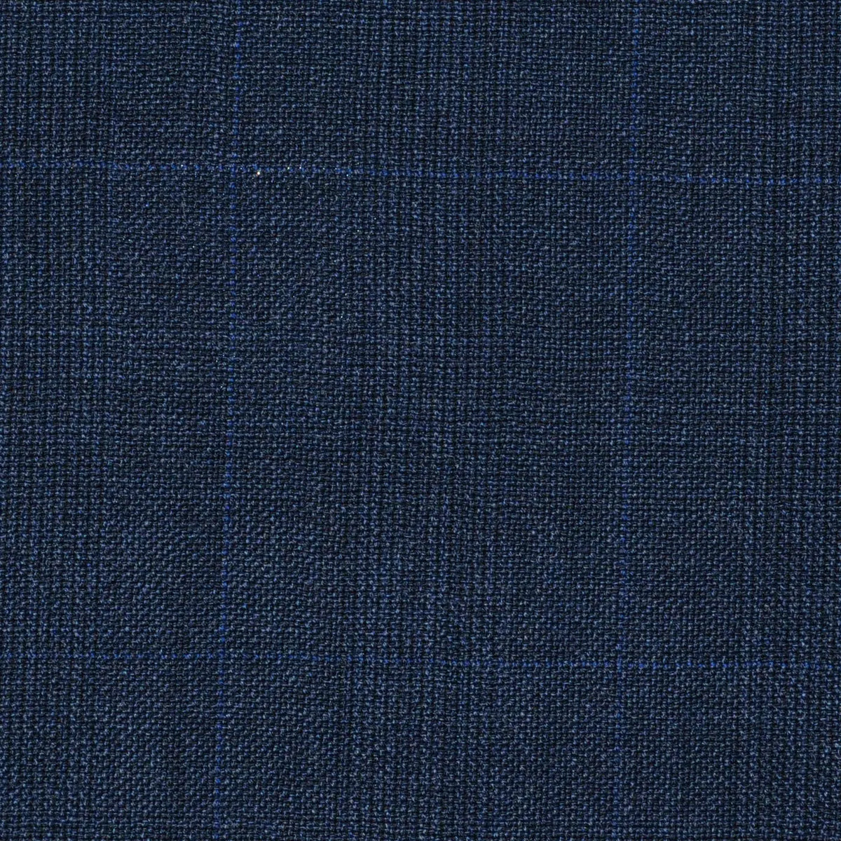 Navy Blue Prince of Wales Super 120's All Wool Suiting