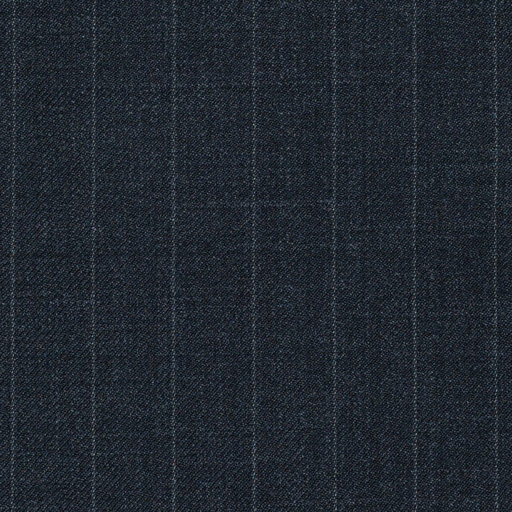 Grey Chalkstripe Super 120's All Wool Suiting