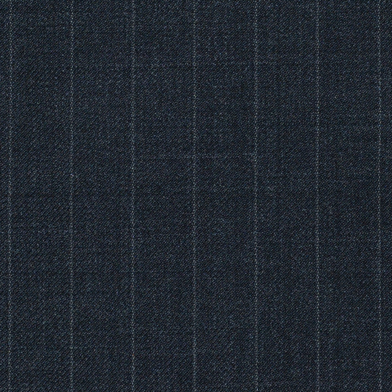 Grey Chalkstripe Super 120's All Wool Suiting