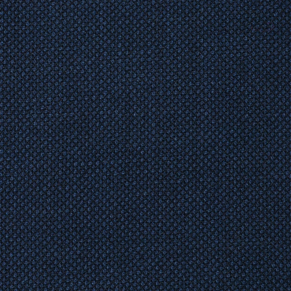 Navy Blue Birdseye Super 120's All Wool Suiting