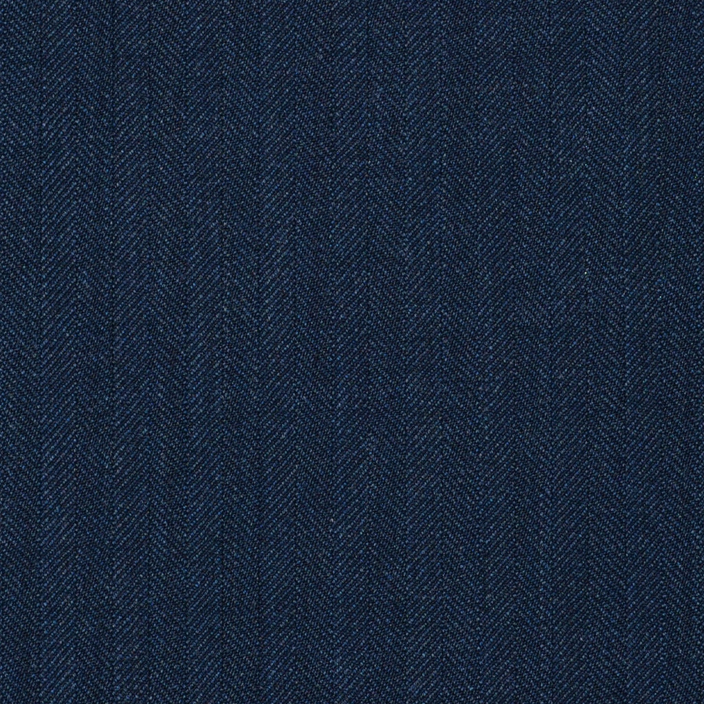 Blue/Grey Herringbone Super 120's All Wool Suiting