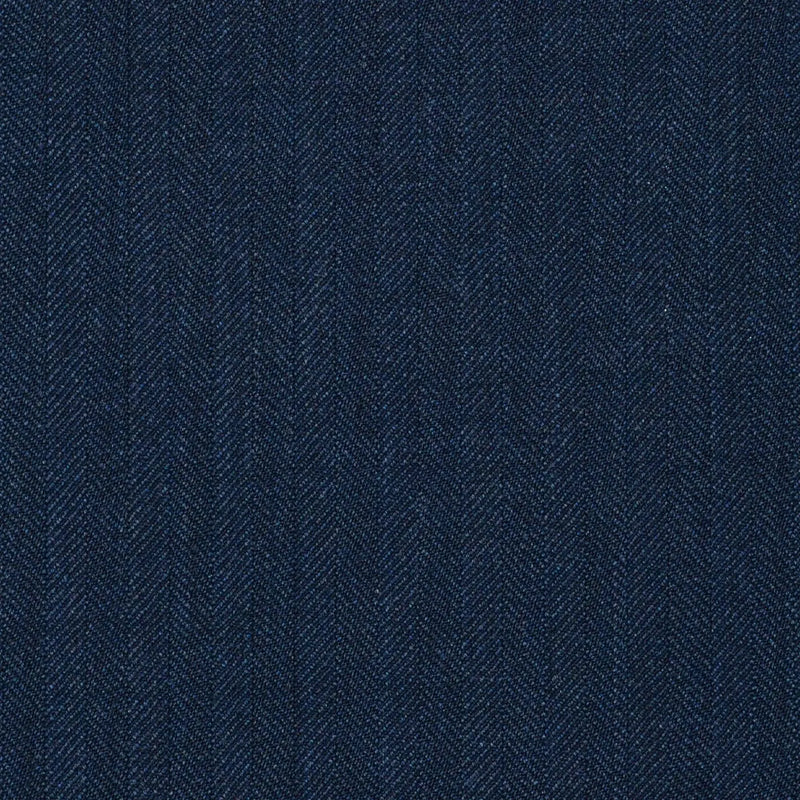 Blue/Grey Herringbone Super 120's All Wool Suiting