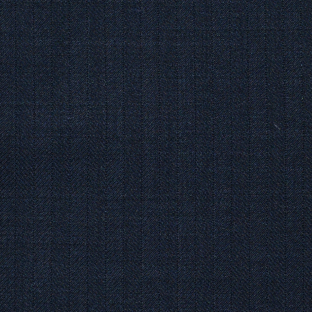 Navy Blue Herringbone Super 120's All Wool Suiting