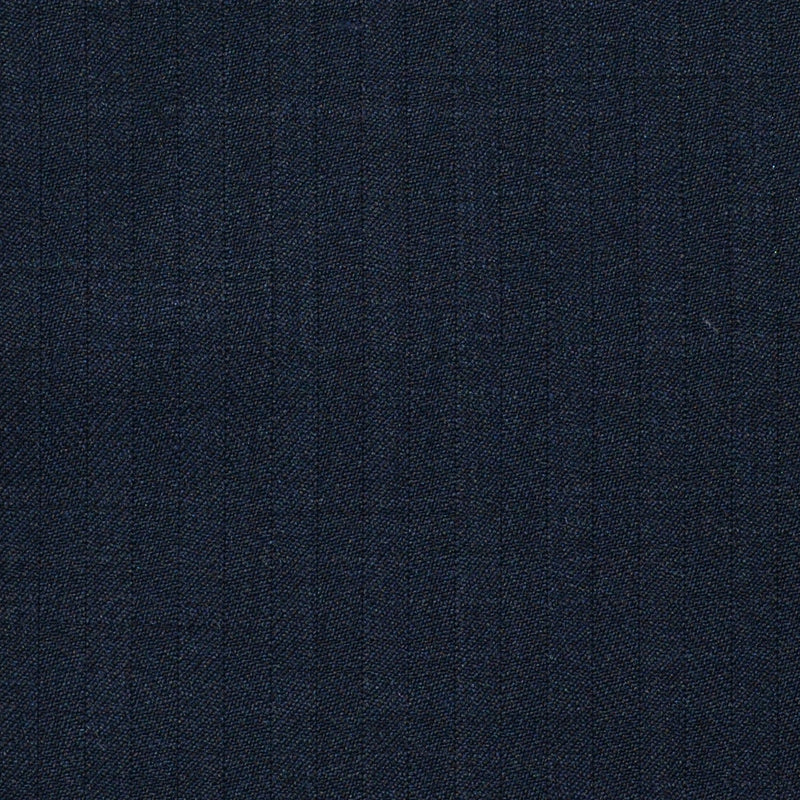 Navy Blue Herringbone Super 120's All Wool Suiting