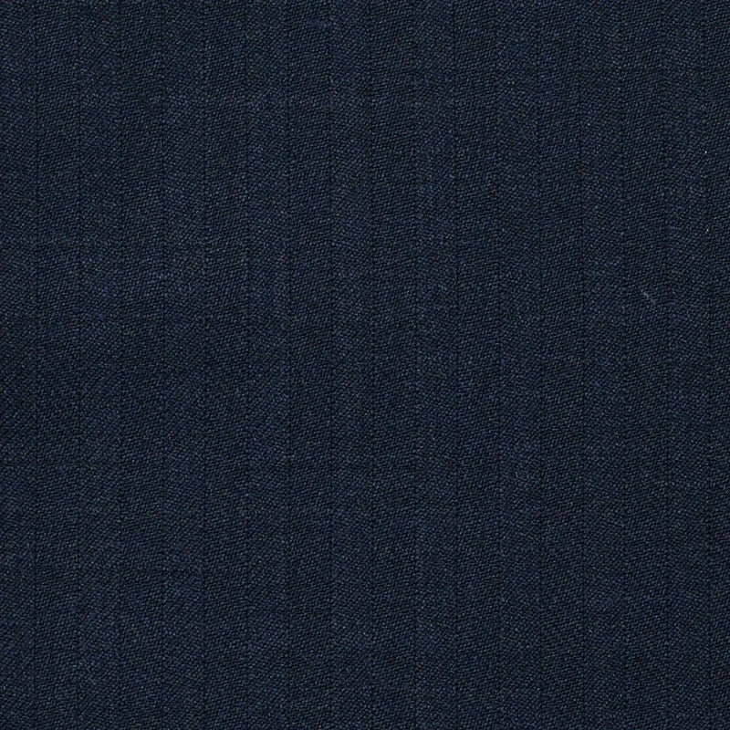 Navy Blue Herringbone Super 120's All Wool Suiting