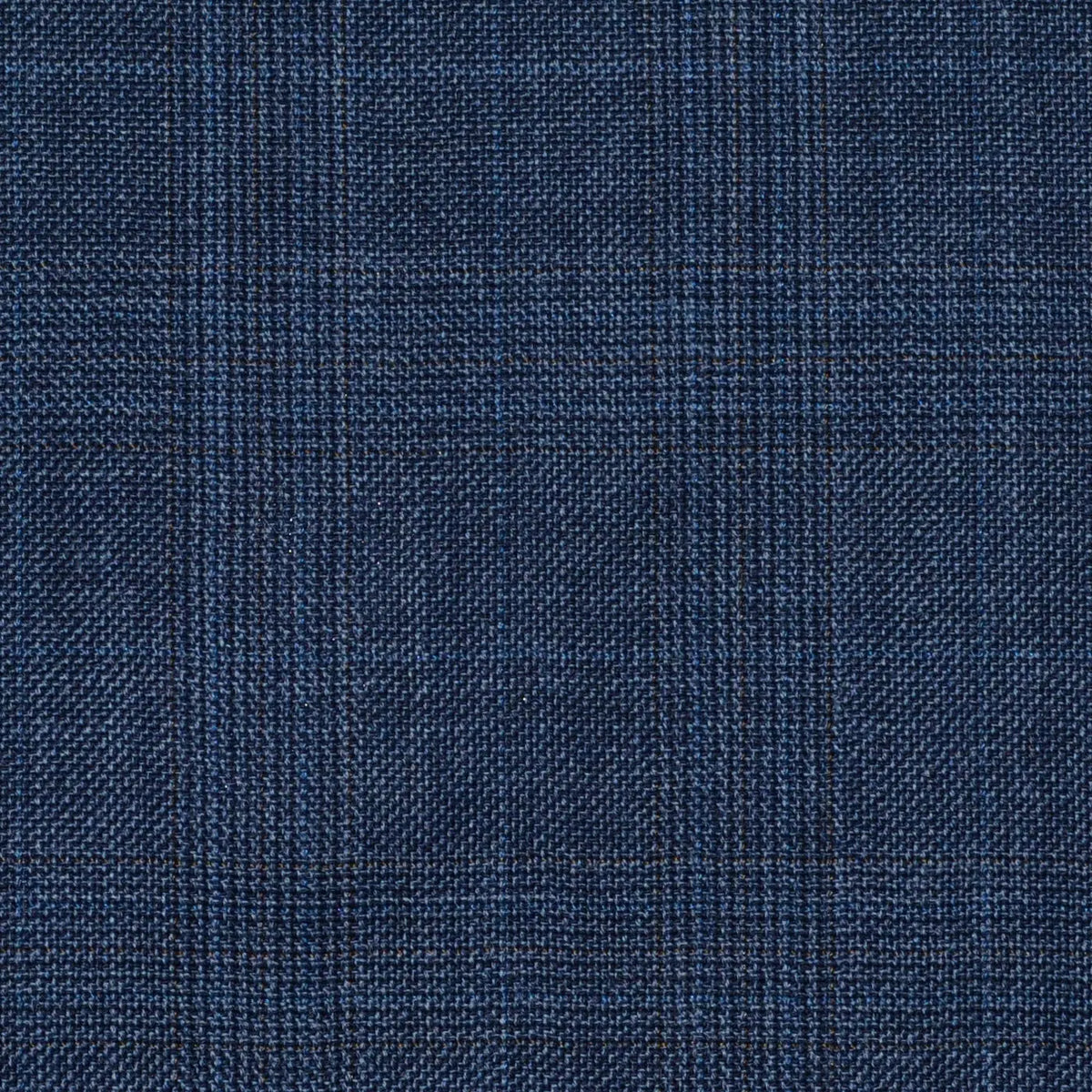 Blue Grey Glen Check Super 120's All Wool Suiting