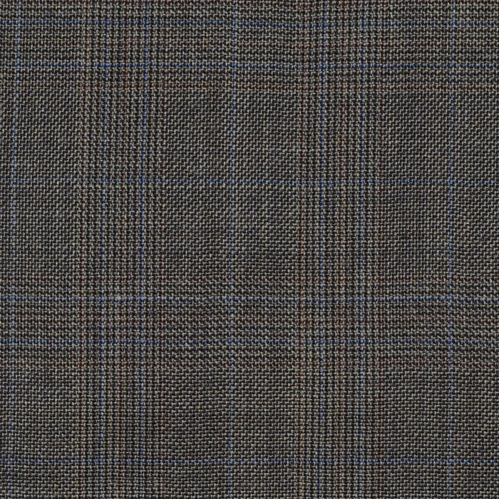 Brown Glen Check Super 120's All Wool Suiting