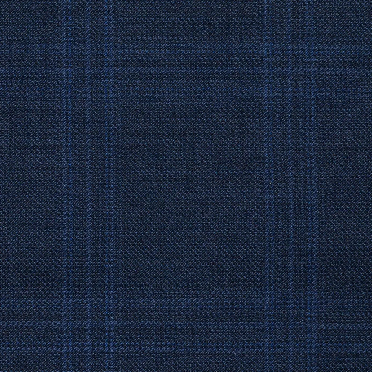 Blue Triple Check Super 120's All Wool Suiting