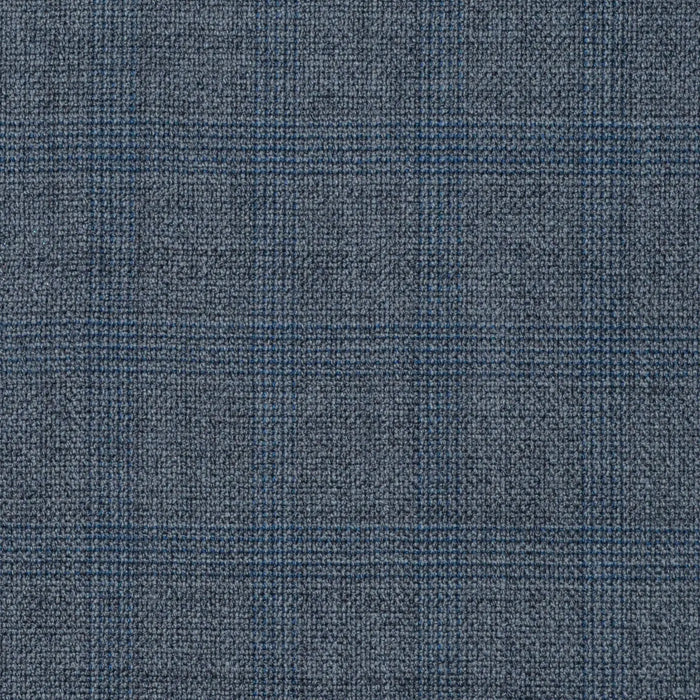 Light Grey Multi Check Super 120's All Wool Suiting