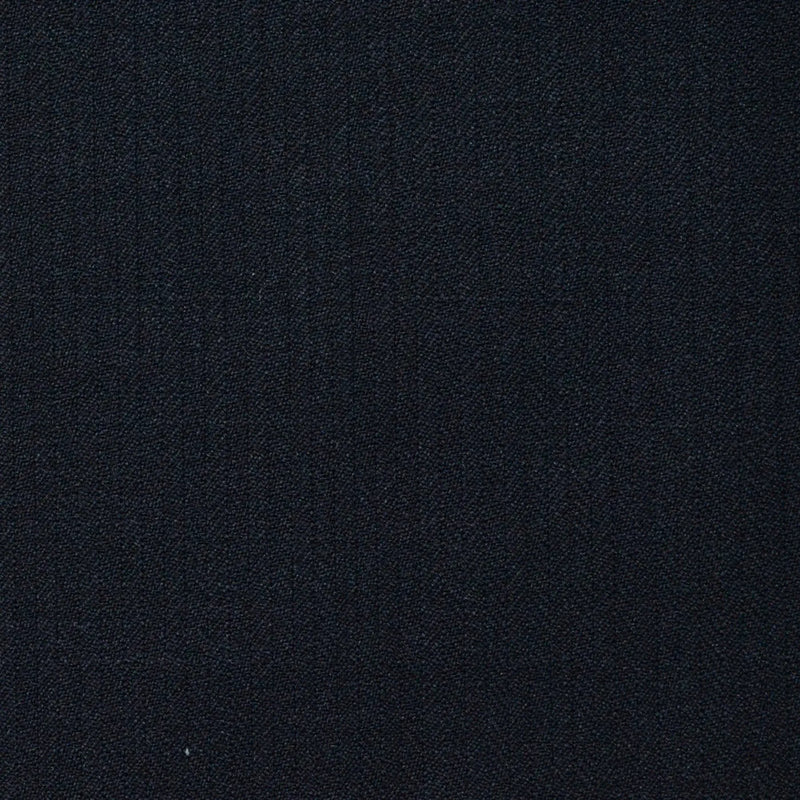 Dark Navy Narrow Herringbone Super 120's All Wool Suiting