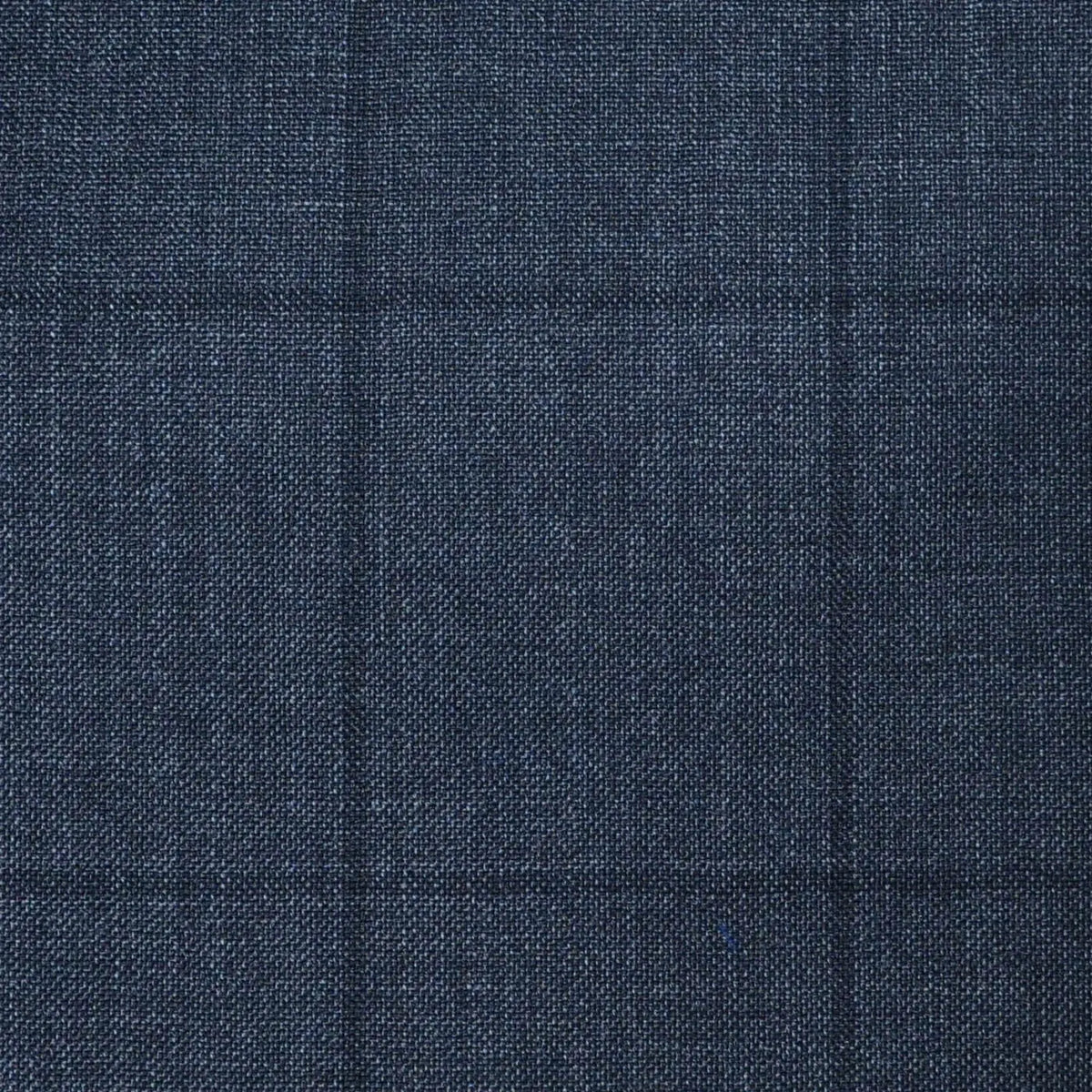 Dark Grey Sharkskin with Muted Black Window Pane Check Super 120's All Wool Suiting