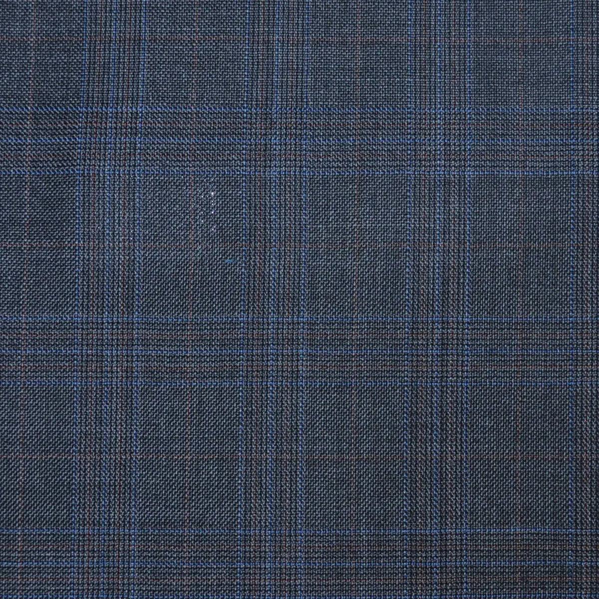 Dark Grey/Brown Pick & Pick Plaid with Tan & Blue Check Super 120's All Wool Suiting