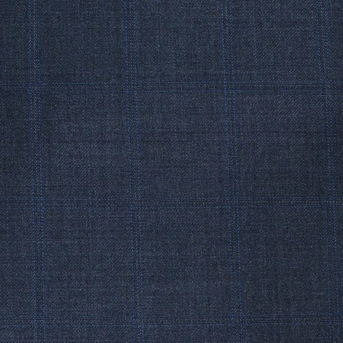 Charcoal Grey with Muted Self Windowpane Check Super 120's All Wool Suiting