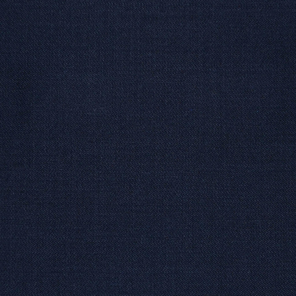 Dark Navy Blue Faille Super 120's All Wool Suiting