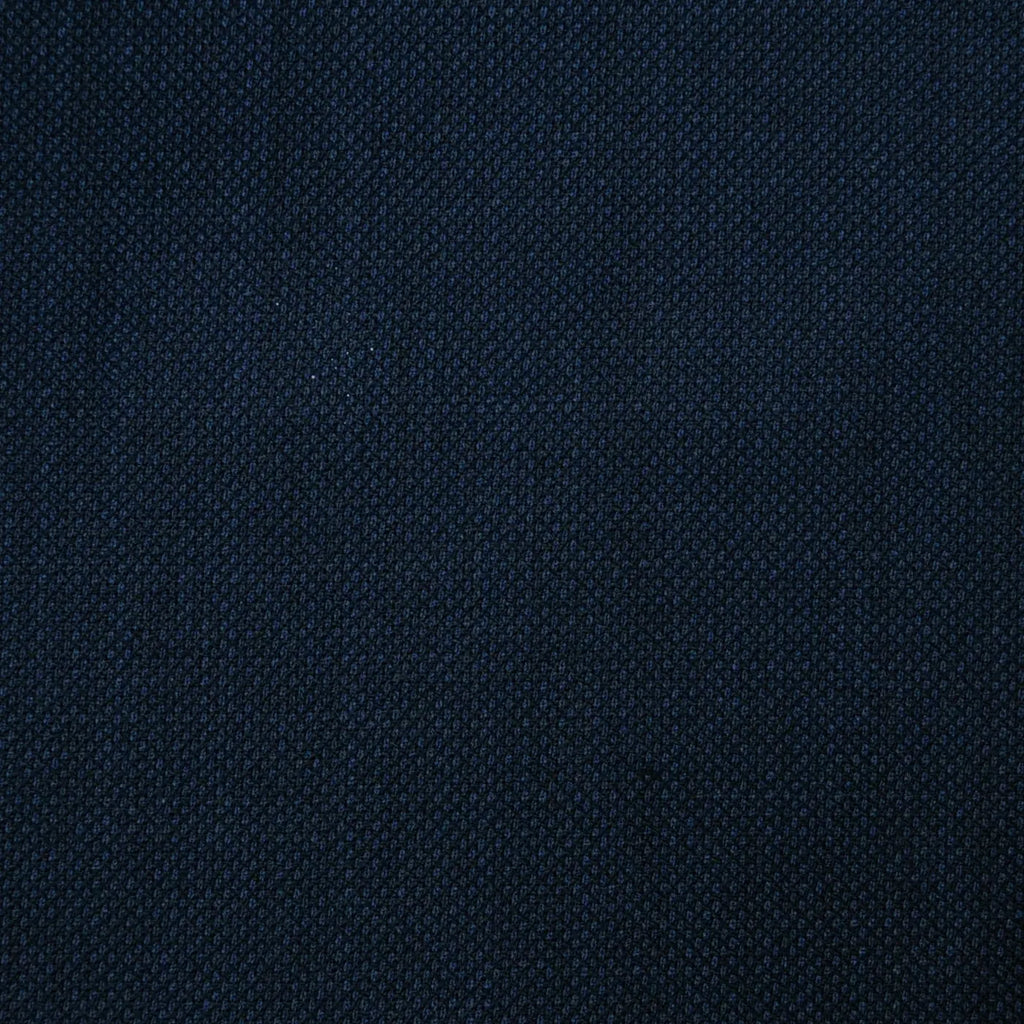 Dark Navy Blue Birdseye Super 120's All Wool Suiting