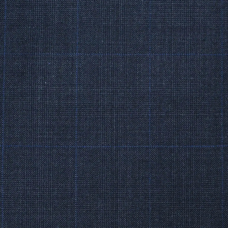 Dark Grey Glen Check Super 120's All Wool Suiting