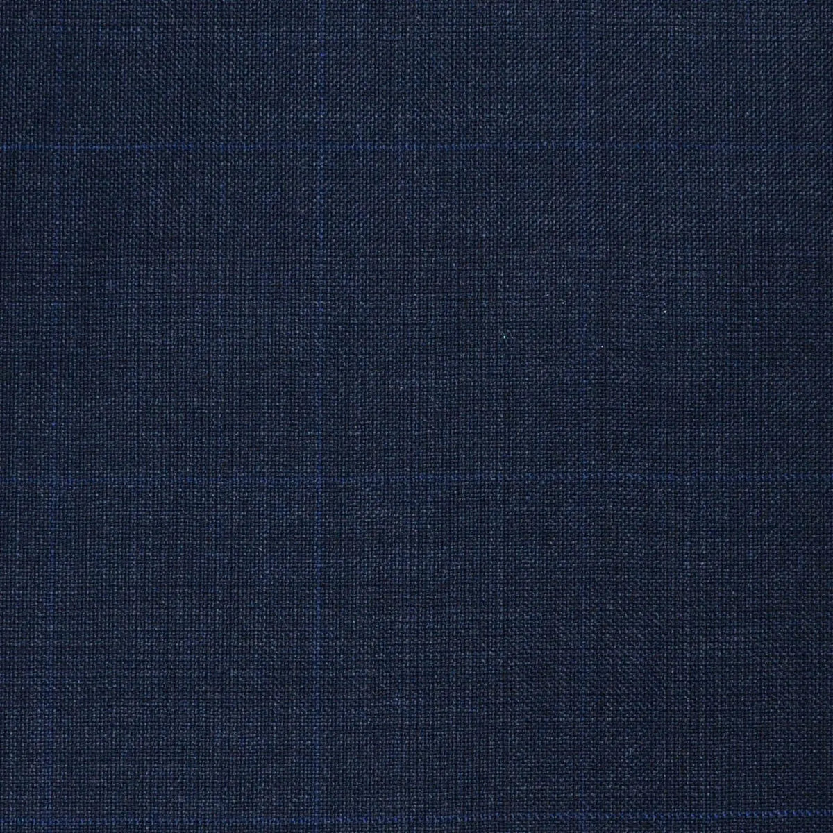 Dark Navy Blue Glen Check Super 120's All Wool Suiting
