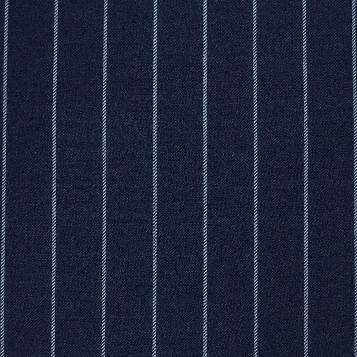 Navy Blue 3/4" Chalk Stripe Super 120's All Wool Suiting