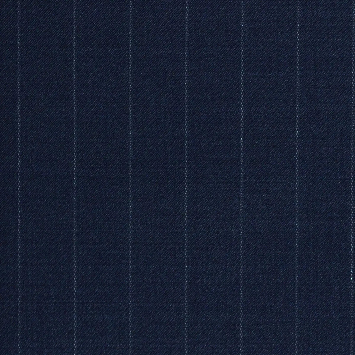 Bright Navy Blue 1/2" Muted Chalk Stripe Super 120's All Wool Suiting