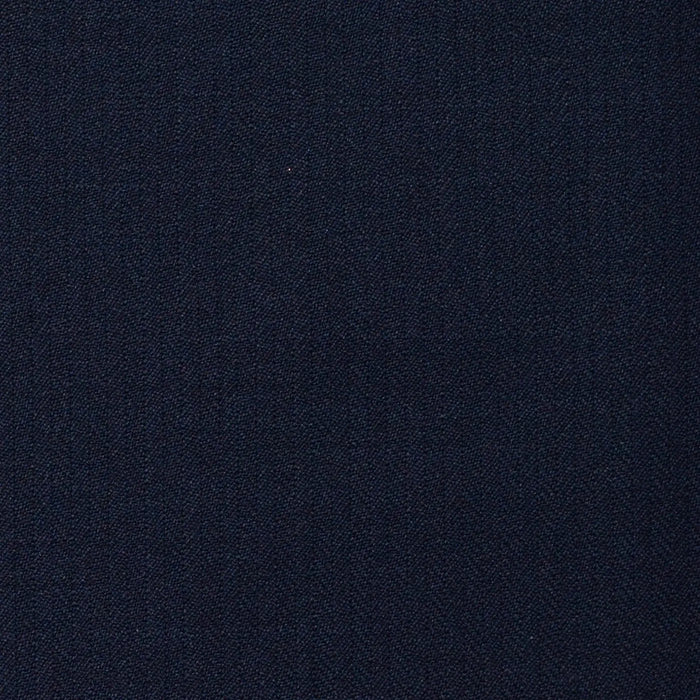 Bright Navy Blue Narrow Herringbone Super 120's All Wool Suiting