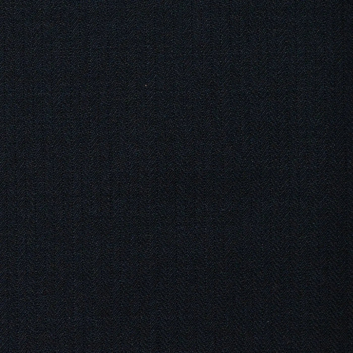 Dark Navy Blue Narrow Herringbone Super 120's All Wool Suiting
