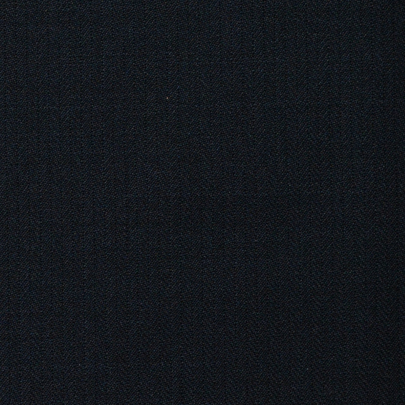 Dark Navy Blue Narrow Herringbone Super 120's All Wool Suiting