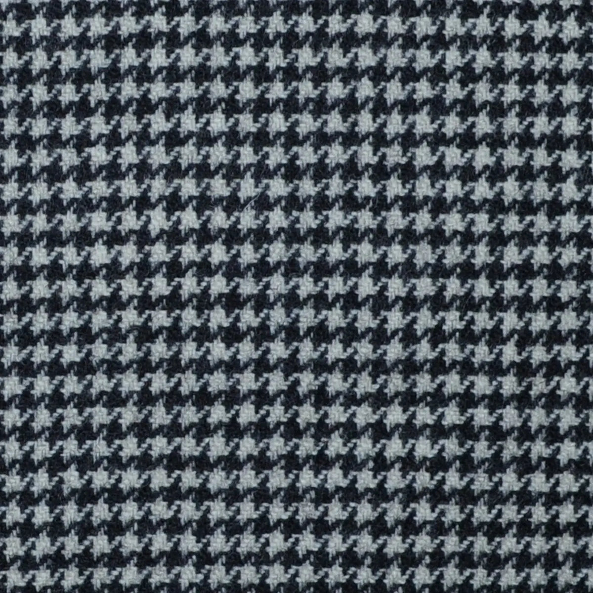Black and White Dogtooth Check Lambswool & Cashmere Jacketing