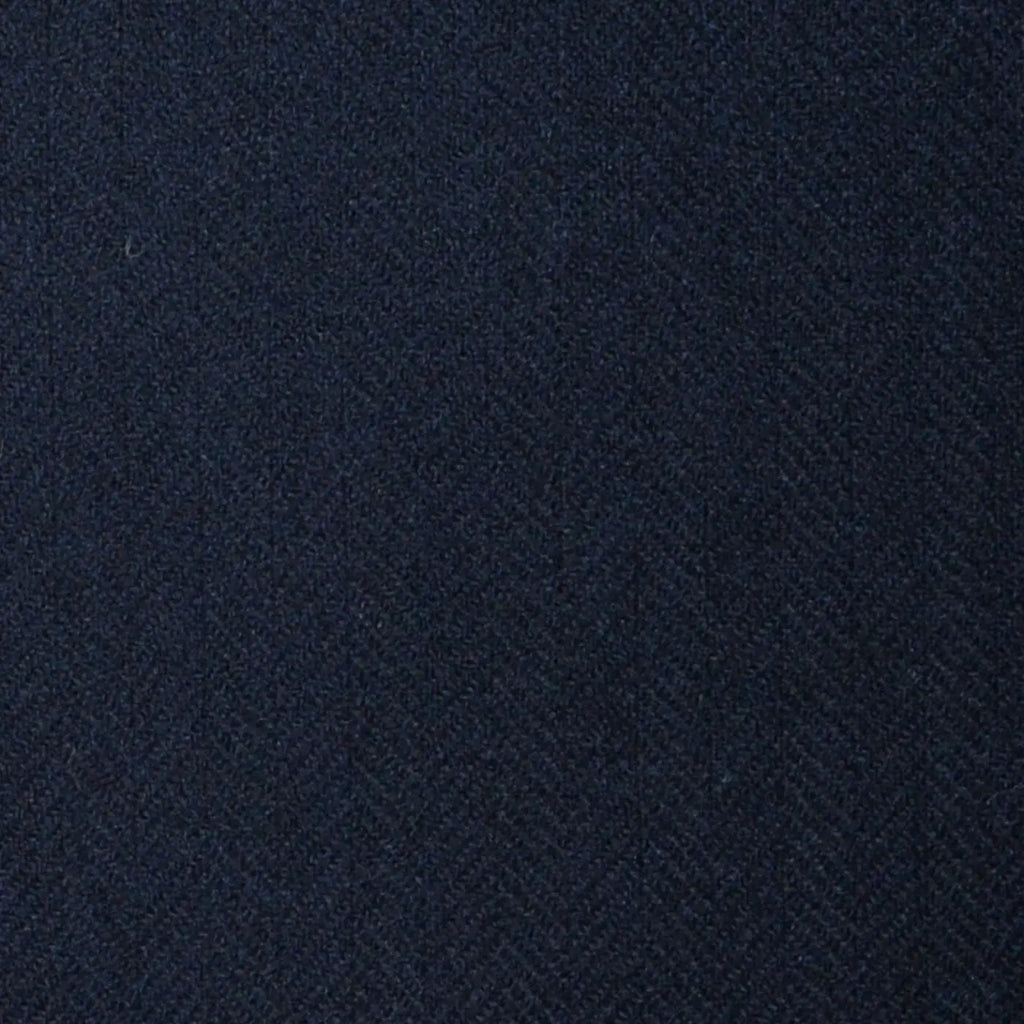 Black Herringbone Lambswool & Cashmere Jacketing