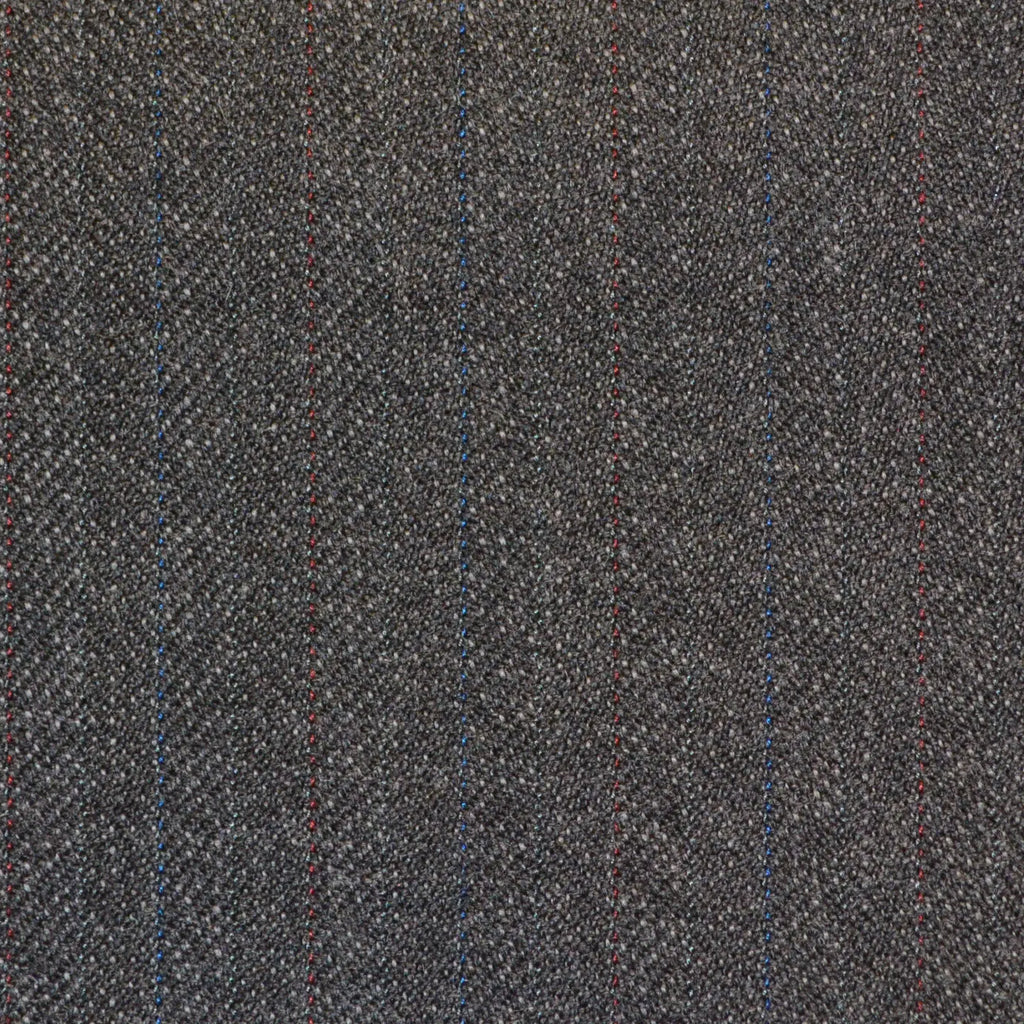 Grey Subtle Herringbone Twist Suiting