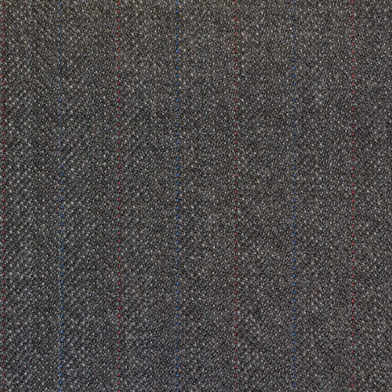 Grey Subtle Herringbone Twist Suiting