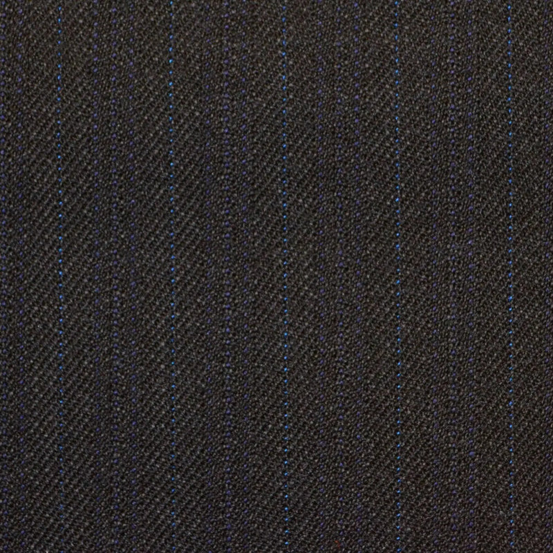 Blue with Blue Subtle Herringbone Stripe Twist Suiting