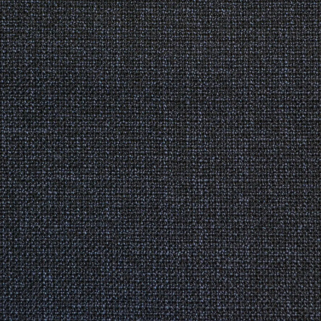 Navy Blue Mottled Weave Twist Suiting