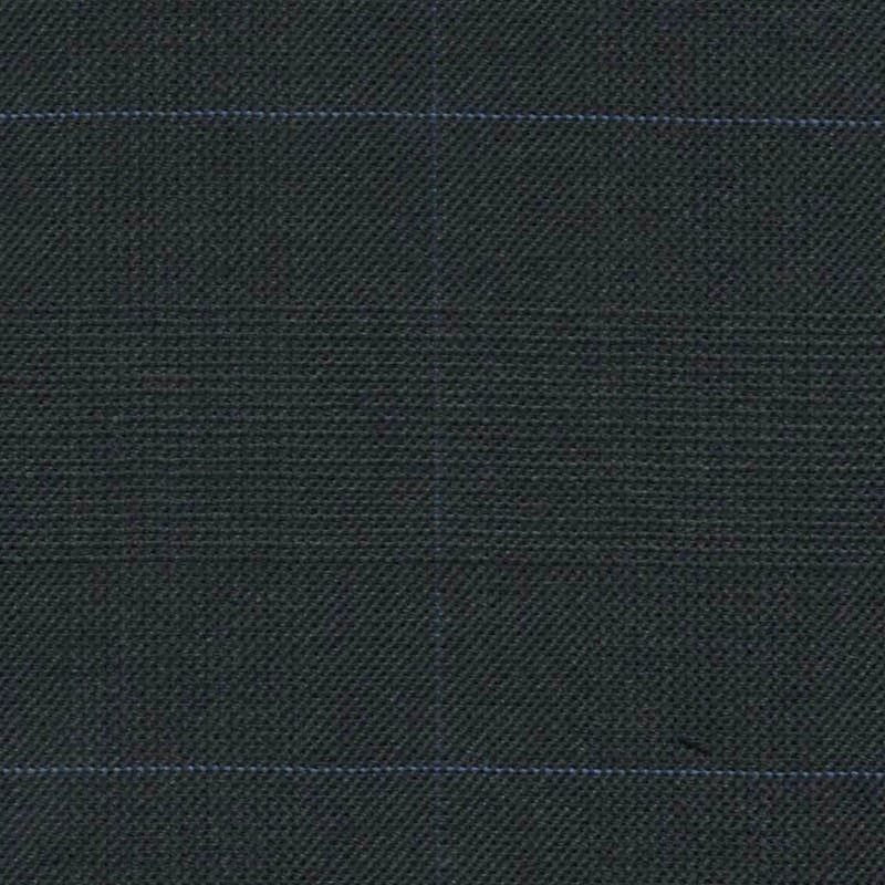 Dark Grey Glen Check Super 140's All Wool Suiting By Holland & Sherry