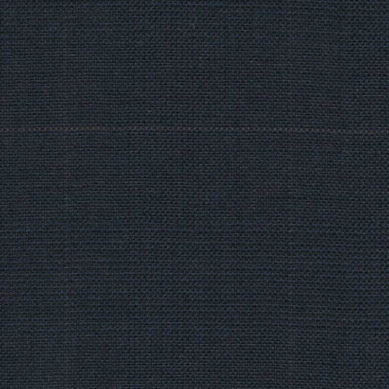 Navy Blue Glen Check Super 140's All Wool Suiting By Holland & Sherry