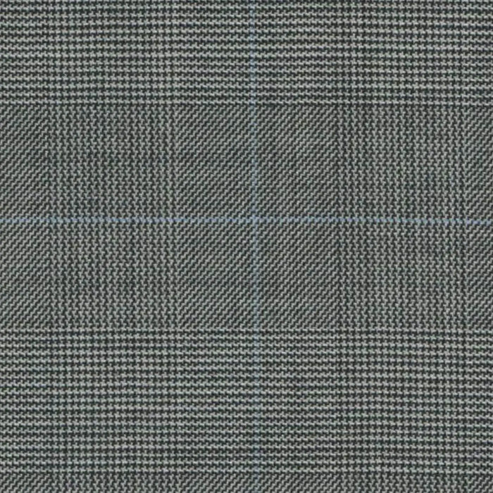 Black and White Glen Check Super 140's All Wool Suiting By Holland & Sherry