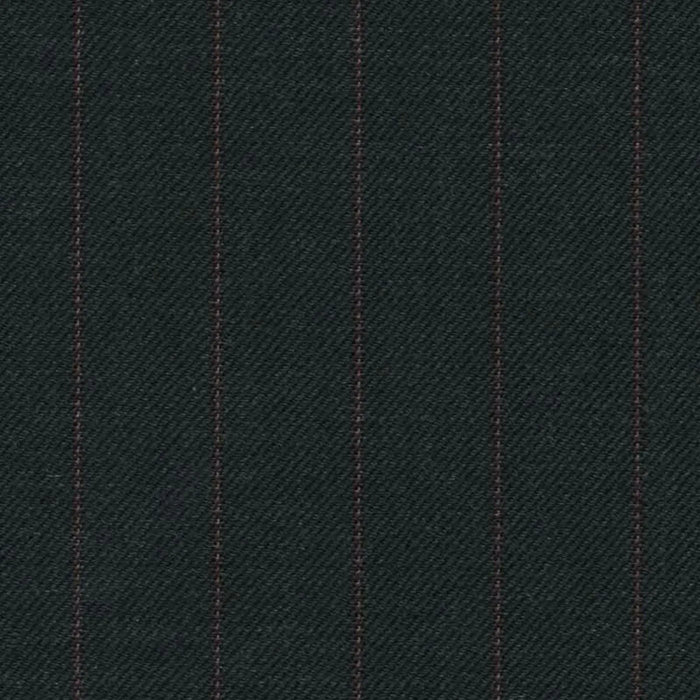 Dark Grey with Red Stripe Super 140's All Wool Suiting By Holland & Sherry