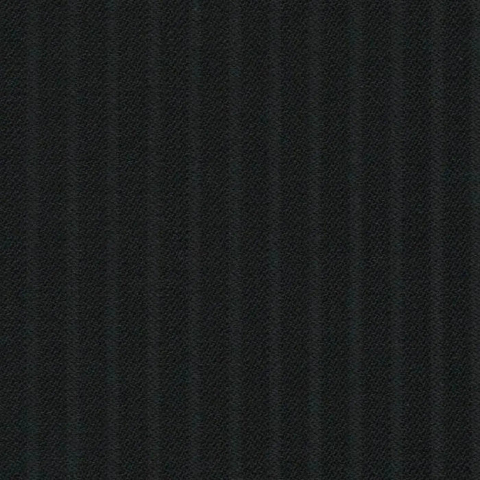 Black Self Stripe Super 140's All Wool Suiting By Holland & Sherry