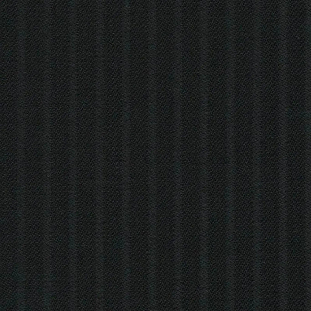 Black Self Stripe Super 140's All Wool Suiting By Holland & Sherry